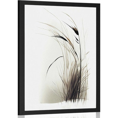 Plakát minimalistická suchá tráva - 60x90 no frame