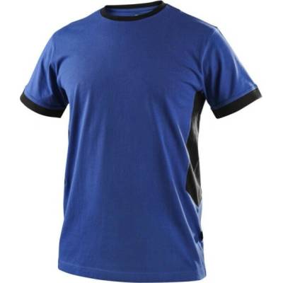 CXS Tričko CXS OWEN, pánské, krátký rukáv 161049941195 XL Modrá/černá