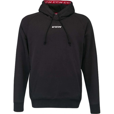 CCM mikina CCM Team Fleece Pullover Hoodie SR Senior čierna