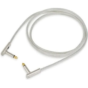 RockBoard Flat Patch Cable - SAPPHIRE Cребрист 120 cm Ъглов - Ъглов Пач кабел (RBO CAB PC F 120 SP)