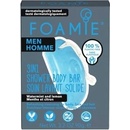 Foamie 3in1 Shower Body Bar For Men Seas The Day tuhá péče 3v1 s aktivním uhlím 90 g