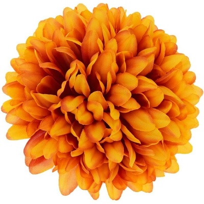 HLAVA CHRYZANTÉMA 12CM BAL:12KS ORANŽ-ČERVENÁ