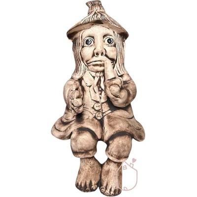 Vodník keramická socha Fanda - socha z povětrnostně odolná keramika, výška 42 cm – Zbozi.Blesk.cz