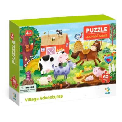 dodo Пъзел от 60 части Dodo Village Adventures, 4+ години (DOP300377)
