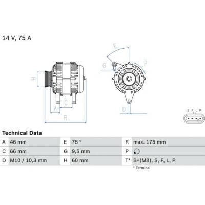 generátor BOSCH 0 986 083 770