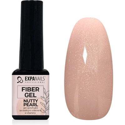 Expa nails Uv Led gel Fiber zpevňující gel se skelnými vlákny nutty pearl 5 ml