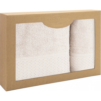 Darymex sada uterákov Solano 1 ks 50 x 90 cm 1 ks 70 x 140 cm krémová