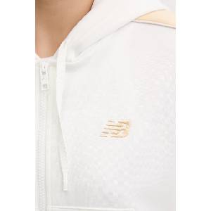 New Balance суичър с цип и качулка дамски Interlock Full Zip (WJ61B759SST)