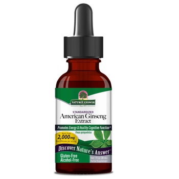 Nature's Answer Американски женшен, екстракт от американски женшен, 2000 мг, 30 мл