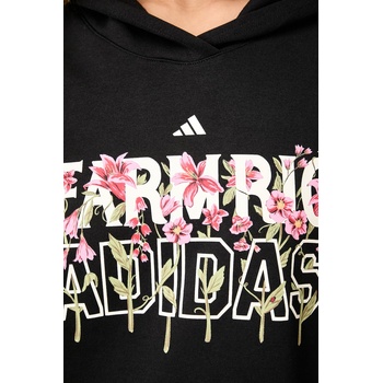Adidas суичър с качулка дамски с памук x Farm Rio (KR0252)