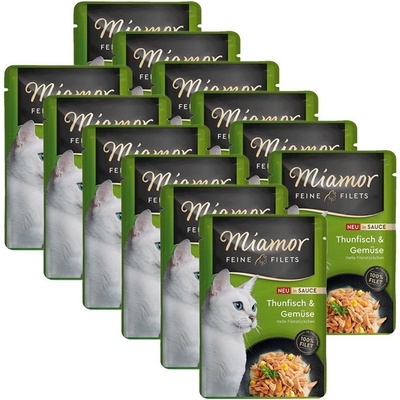Miamor Feine Filets in Sauce tuňák & zelenina 12 x 100 g