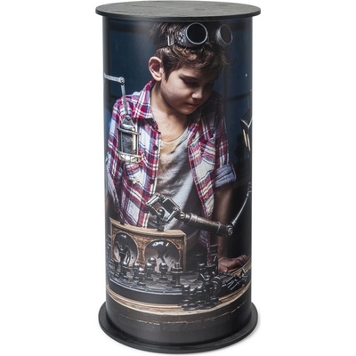 Jansen Display Counter Professional Round Black, 450 x 930 mm