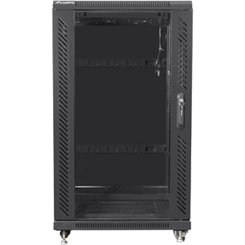 Lanberg rack cabinet 19" free-standing 22U/600x600 (flat pack) black (FF01-6622-12B)