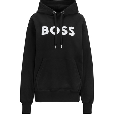 HUGO BOSS Суичър BOSS Women's Econy Organic Cotton Oversized Hoodie - Black 001