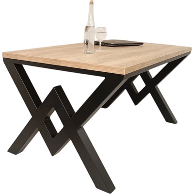 MAJADESIGN Jídelní stůl DIAMANT DUB HALIFAX Barva podnože stolu Bílá RAL 9003 1000 x 1800