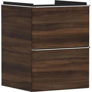 Hansgrohe Xelu Q - Шкафче за умивалник, 63x48x50 см, 2 чекмеджета, тъмен орех/хром 54022000 (54022000)