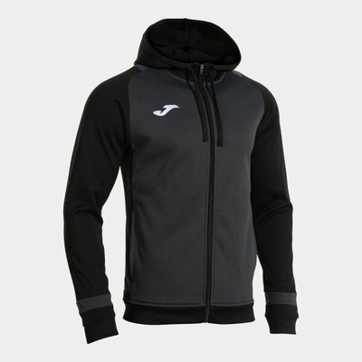 Joma Lider Zip-up Hoodie antracitová čierna
