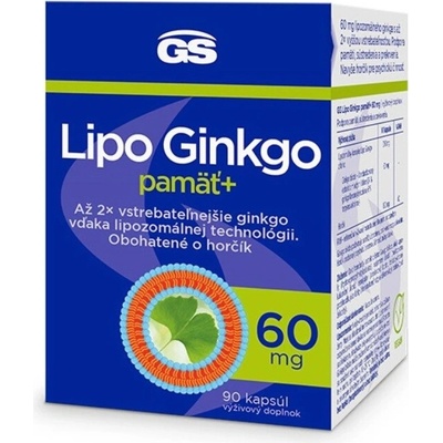 GS Lipo Ginkgo paměť+ 60mg 60 kapsúl