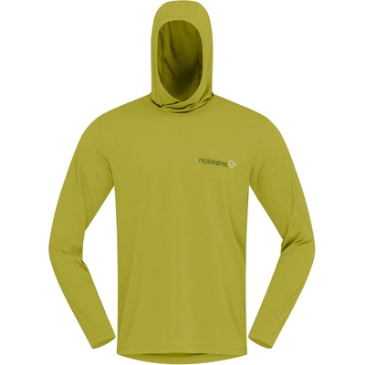 Norrøna Мъжка спортна тениска Norrøna Femund Tech Hood Sport shirt - Golden Lime - размер XXL (216-8321-0115)