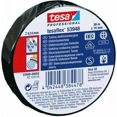 Tesa 53988 Izolačná PVC páska samozhášavá 19 mm × 20 m