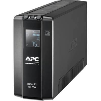 APC Back UPS Pro BR 650VA, 6 Outlets, AVR, LCD Interface (BR650MI)