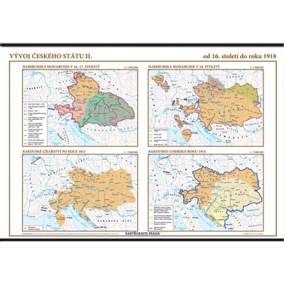 Kartografie Praha Vývoj českého státu II. (od 16. století do r. 1918)