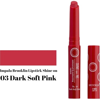 IMPALA Cosmetics BROOKLYN дълготраено червило, Shine on Me, Номер 03, Dark soft pink