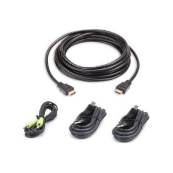 ATEN 2l-7d03uhx4 кабел за клавиатура, видео и мишка (kvm) Черен 3 м ( )