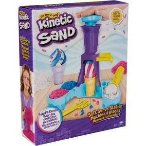 Spin Master Kinetic Sand: Работилница за сладолед с усукани фунийки (6068385)