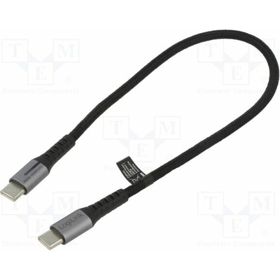 Logilink CU0420 USB 2.0 USB C vidlice z obou stran 0,3m černý