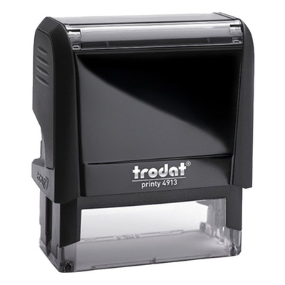 TRODAT Печат TRODAT Printy 4.0 4913 еко-черен корпус син тампон 4913F/K (4913F/K)