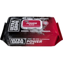 ULTRAGRIME čistící ubrousky PRO POWER SCRUB XXL 38 x 25cm super silné drsnější 80 ks 59201