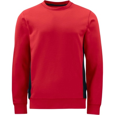 ProJob 2127 sweatshirt roundneck/Мъжки суитшърт с двоен капак - червен, размер l (64212700403)