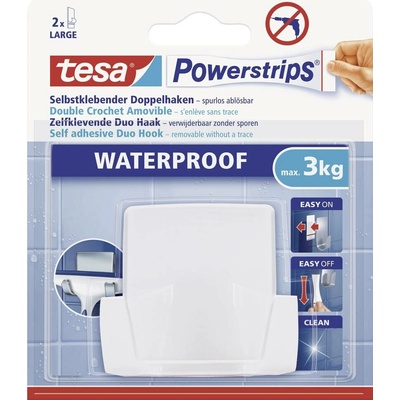 tesa POWERSTRIPS® Waterproof Diohaken bílá Množství: 1 ks