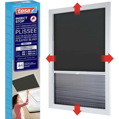 tesa Insect Stop 55805-00000-00 Sieť proti hmyzu pre strešné okno 1.16 m x 1.64 m antracit