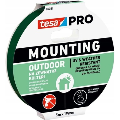 Tesa Oboustranná montážní lepicí páska 19 mm x 5 m, voděodolná, pěnová