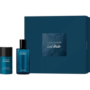Davidoff Cool Water подаръчен комплект с тоалетна вода 75мл и део стик 75мл за мъже 1 бр