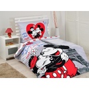 Jerry Fabrics obliečky Mickey a Minnie v Paříži bavlna 140x200 70x90