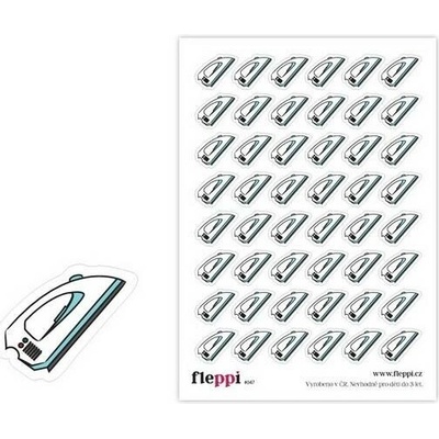 Fleppi Samolepky - Žehlení Druh: bílé 047