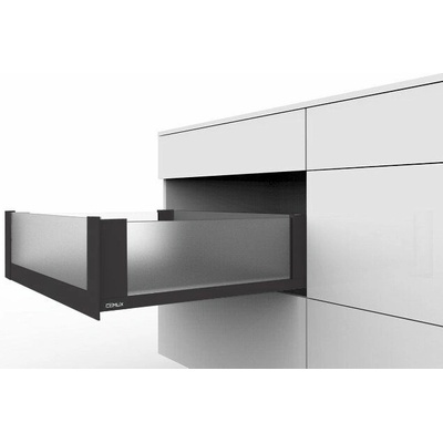 Cemux H Box SLIM vnitřní skleněné bočnice antracit H167/500 mm čelní sklo H70