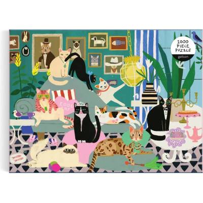 Galison - Puzzle Glamour Cats - 1 000 piese