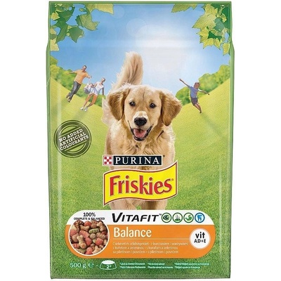 Friskies pre dospelých psov Balance s kuraťom a zeleninou 0,5 kg