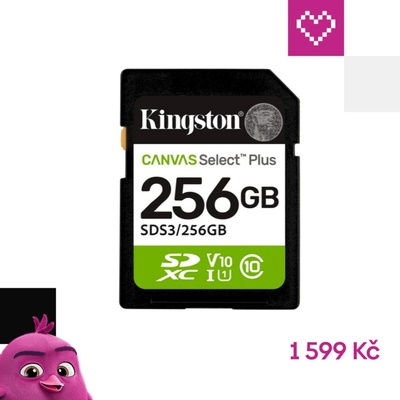 Kingston SDXC 256GB Canvas Select Plus SDS3/256GB