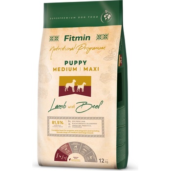 Fitmin Nutritional Programme Puppy Medium & Maxi Lamb&Beef 12 kg