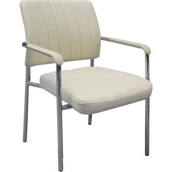 RFG Посетителски стол RFG Glos M, до 120кг. макс тегло, еко кожа, бежов (B-35/BEIGE/1PC)