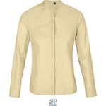 Neoblu 3787 bart women / Дамска риза с дълъг ръкав от поплин - бежова s (24378712501)