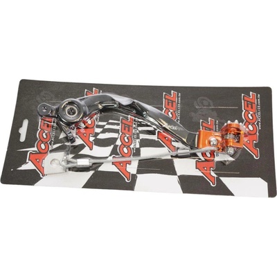 ACCEL páka nožní brzdy KTM SX / XCF / XC / EXCF 125 / 250 / 300 / 350 / 450 / 500 23, HUSQVARNA TX / FC / FX 23, (A46013050144) barva oranžová