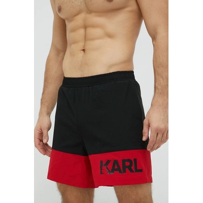 KARL LAGERFELD Плувни шорти Karl Lagerfeld в черно (230M2206)