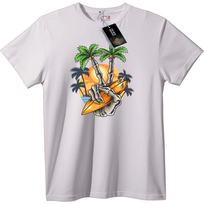 NOONEBRAND Тениска със сърфиращ скелет - 2XL, Black