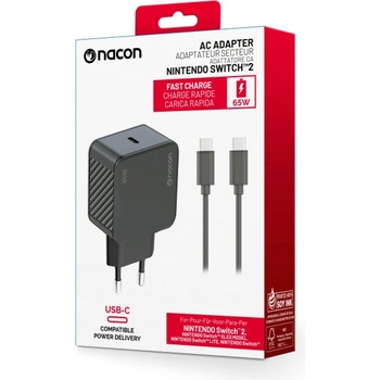 Nacon Switch, Switch 2 Nabíjací adaptér + kábel USB-C 65W